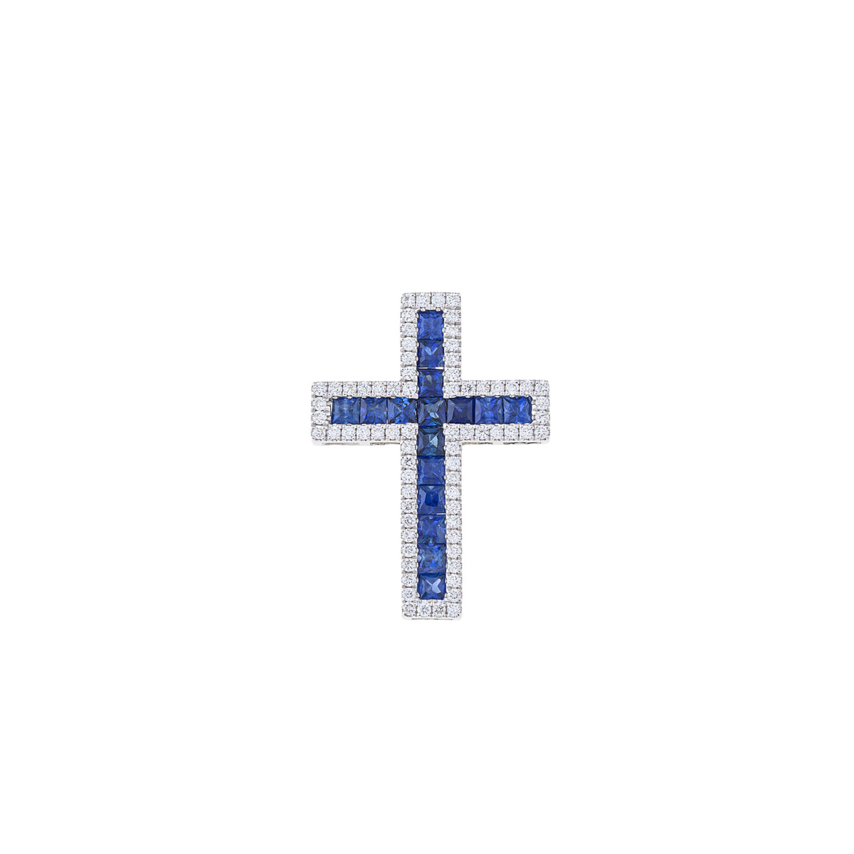 Sapphire Cross Pendant