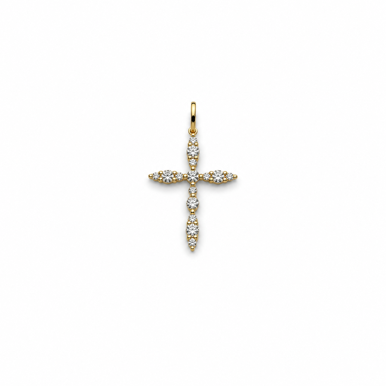 Classic Diamond Cross Pendant