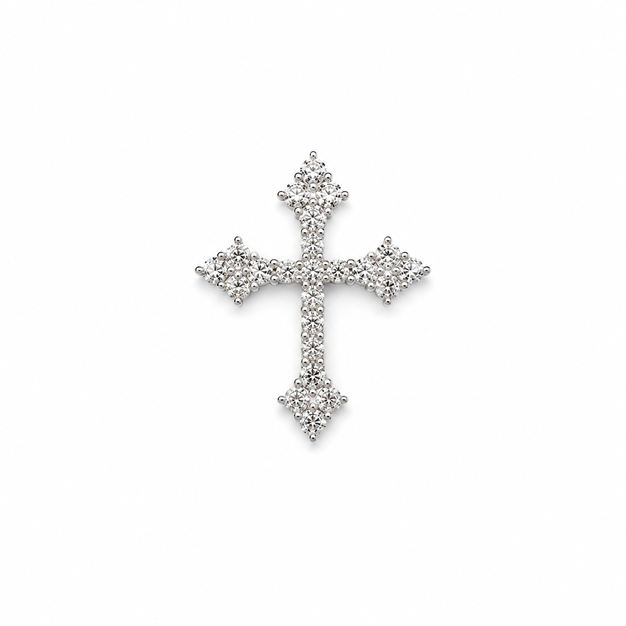Floral Trefoil Cross