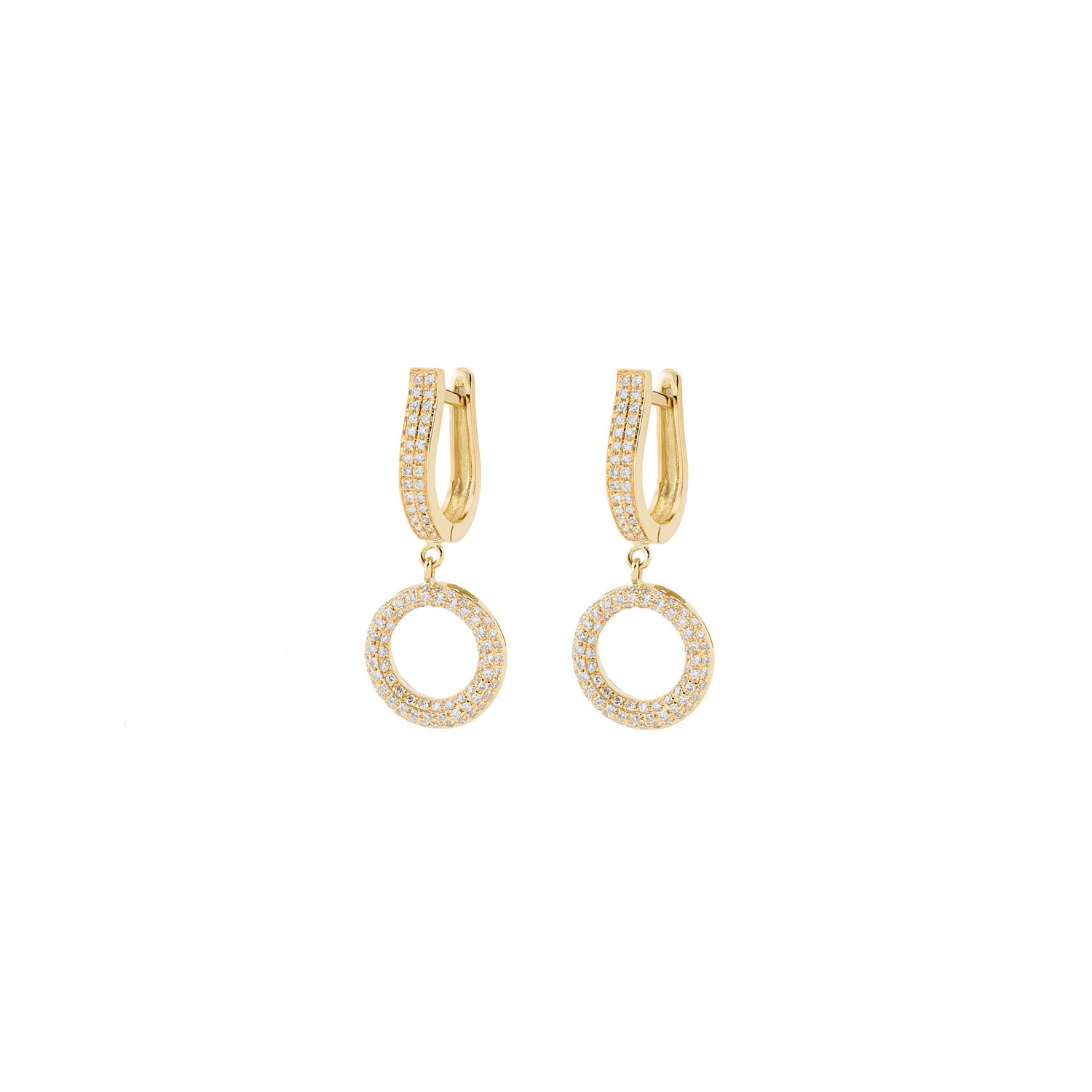 Circle Diamond Earring