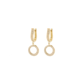 Circle Diamond Earring