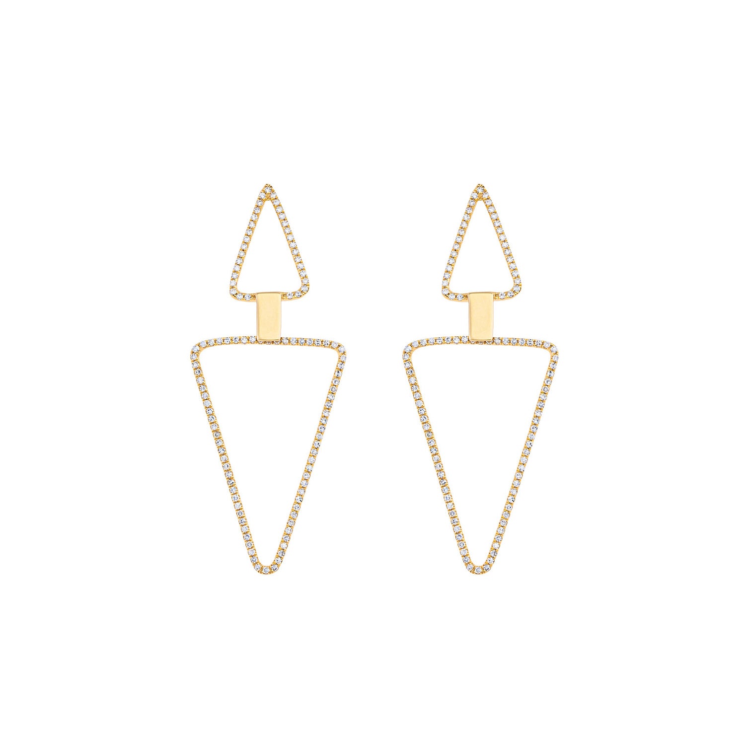 Triangles Diamond Earring
