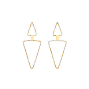 Triangles Diamond Earring
