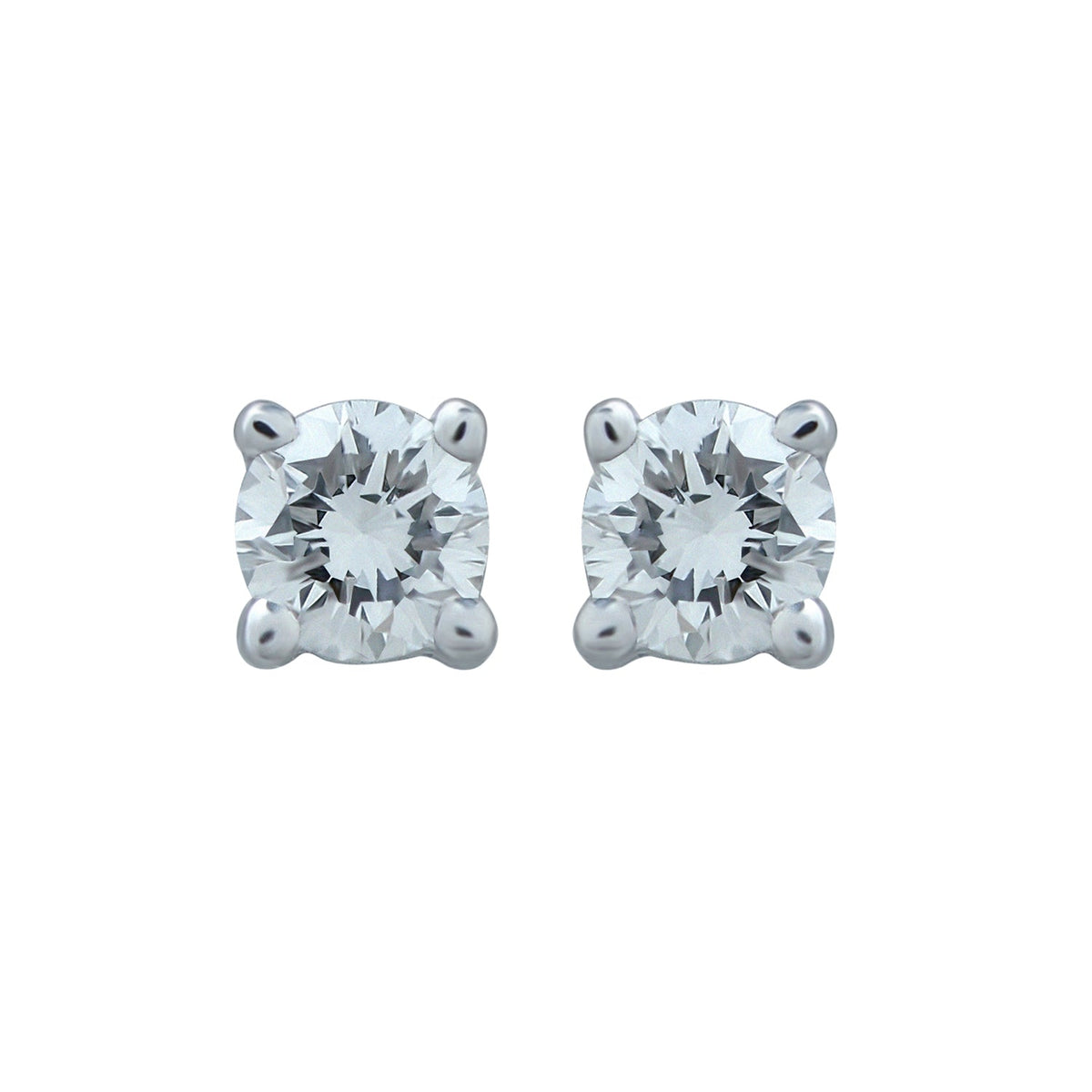 Diamond Earrings. Diamond Studs. Solitaire diamond earrings. White Gold earrings