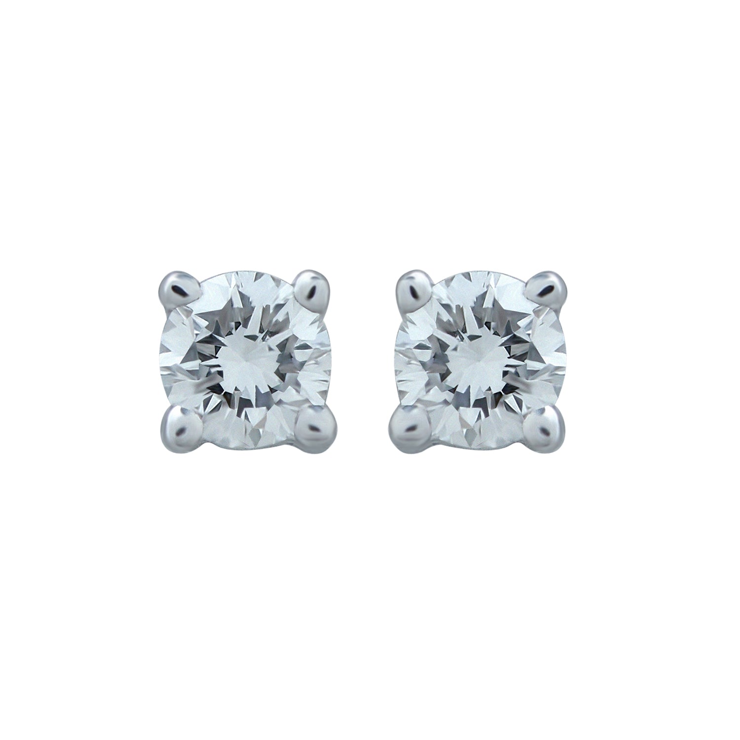 Diamond Earrings. Diamond Studs. Solitaire diamond earrings. White Gold earrings