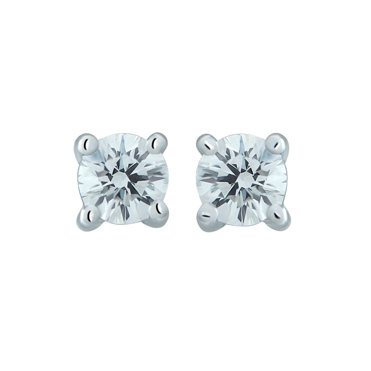 Diamond stud earring. 