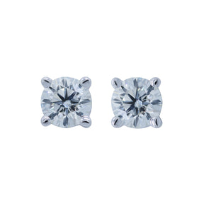 Diamond Earrings. Diamond Studs. Solitaire diamond earrings. White Gold earrings