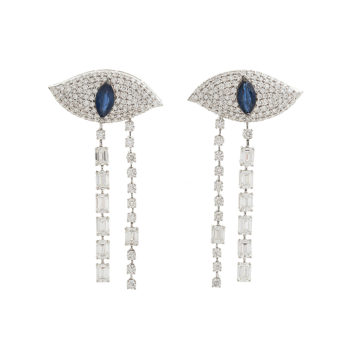 Evil Eye Diamond Earring