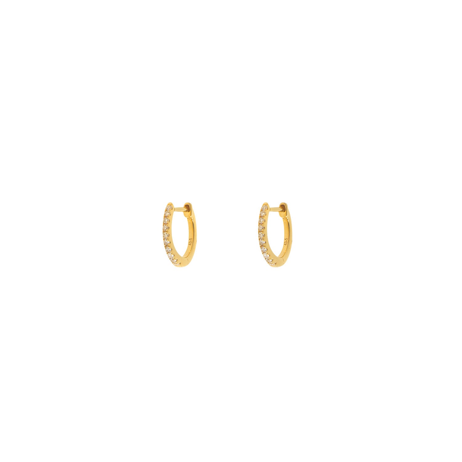 Small Diamond Hoop