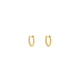 Small Diamond Hoop