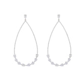 Sapphire Earring. Gold earring. Fine jewelry. Anatol. Golden Hall. Σκουλαρίκι χρυσό. Σκουλαρίκι  με ζαφείρια. Σκουλαρίκι τρυπητό. Σκουλαρίκι με ζαφείρι. Σκουλαρίκι με διαμάντια. Athens. Σκουλαρίκι με μπριγιάν. 