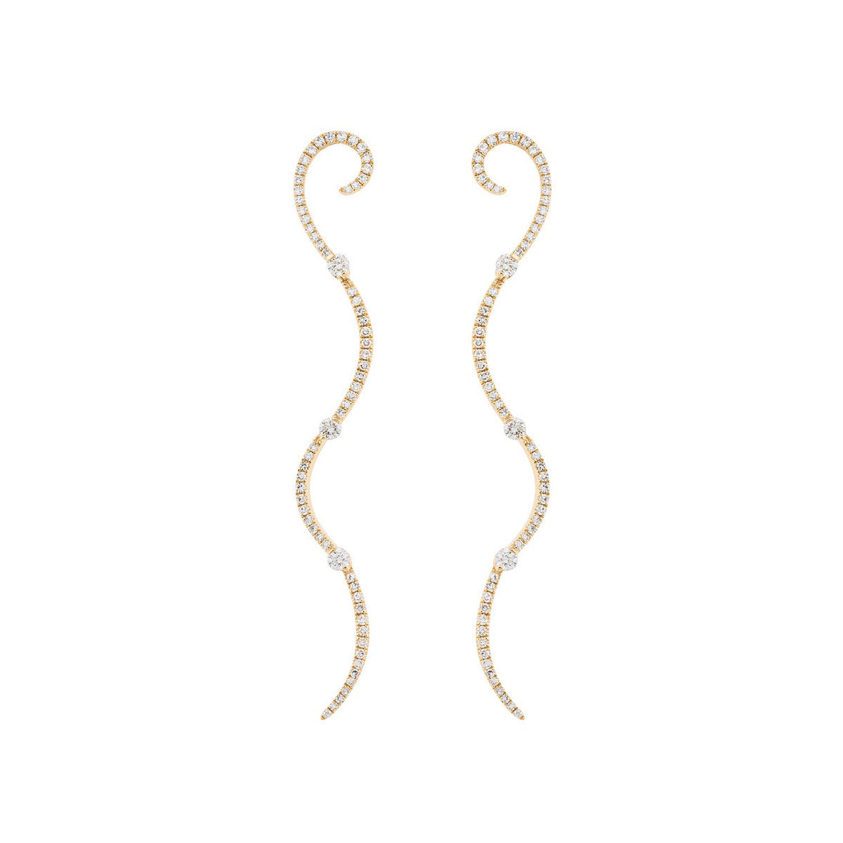 Diamond Bracket Earrings