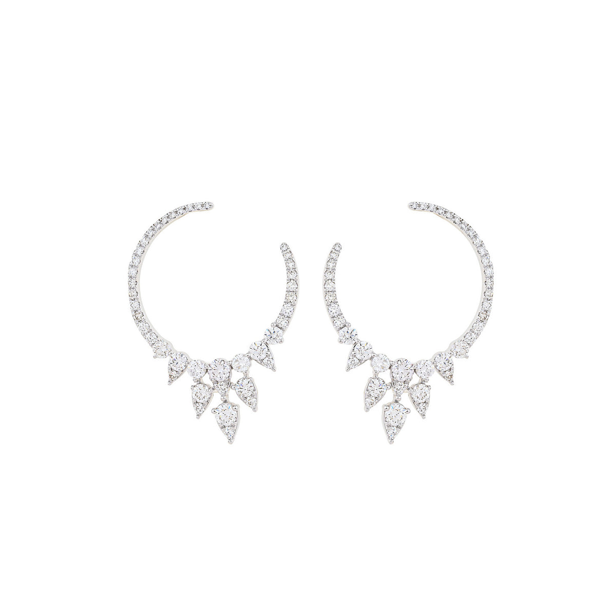 Fine Jewelry Earring. Gold and diamond earring. High end jewelry earring.. Anatol jewelry. Golden Hall. Χρυσά κοσμήματα