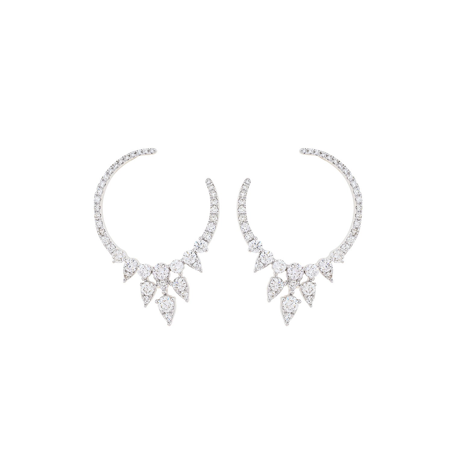 Fine Jewelry Earring. Gold and diamond earring. High end jewelry earring.. Anatol jewelry. Golden Hall. Χρυσά κοσμήματα