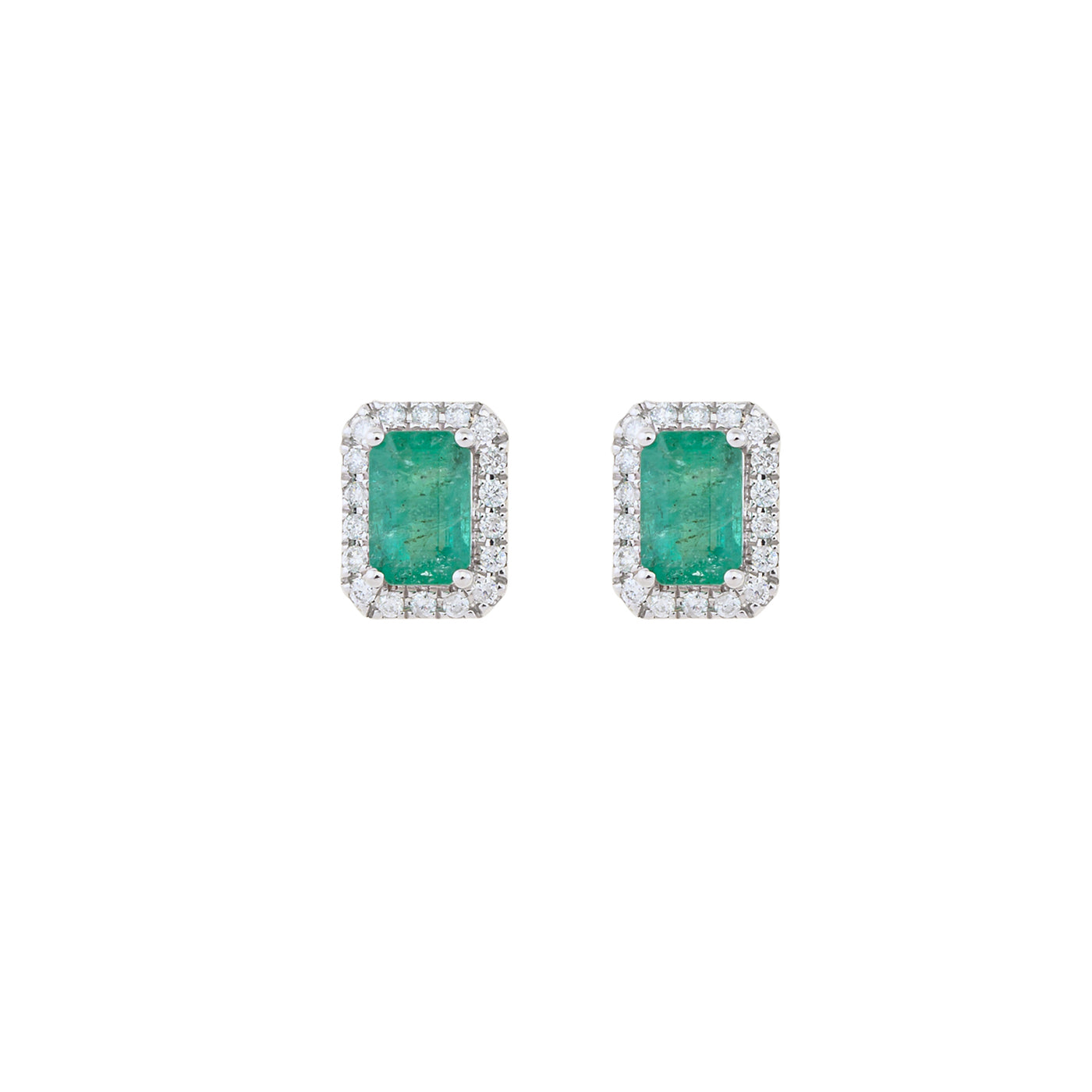 Emerald Earring. Gold and diamond earrings. Anatol. Evan Anatol. Golden Hall. Stud earring. 
