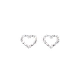 Diamond Earring. Heart Earring. Earring Gift. Diamond heart. Anatol Jewelry. Fine Jewelry. Golden Hall. Athens.