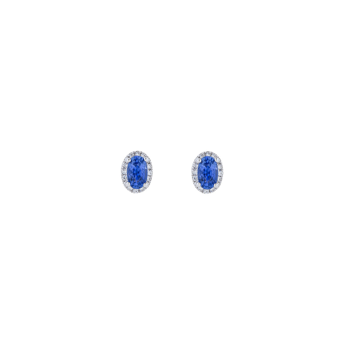 Oval Sapphire Studs