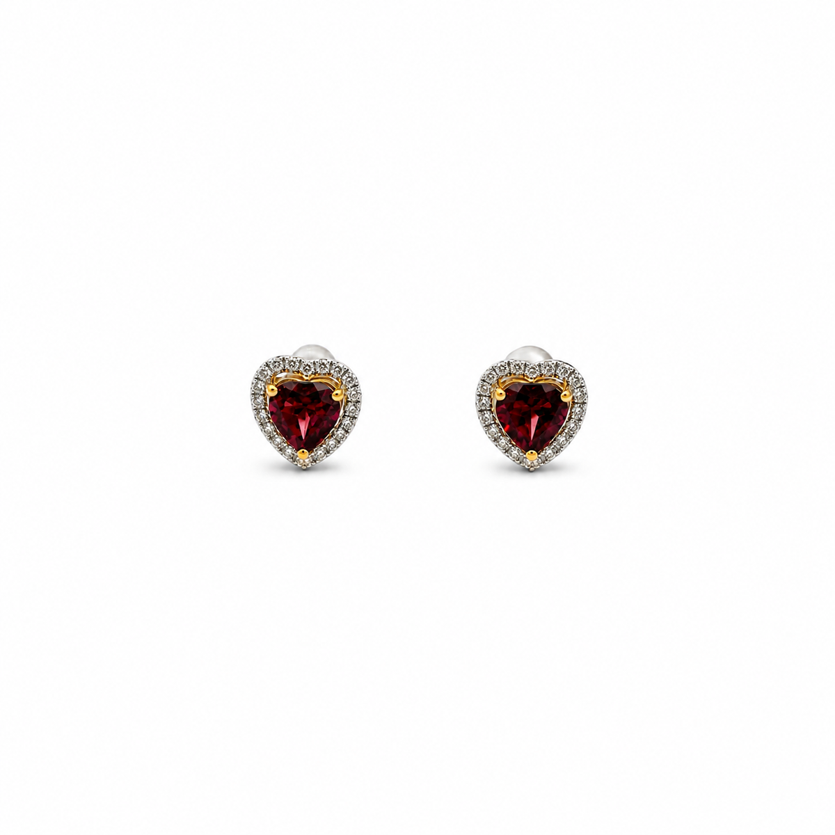 Tourmaline Heart Earrings