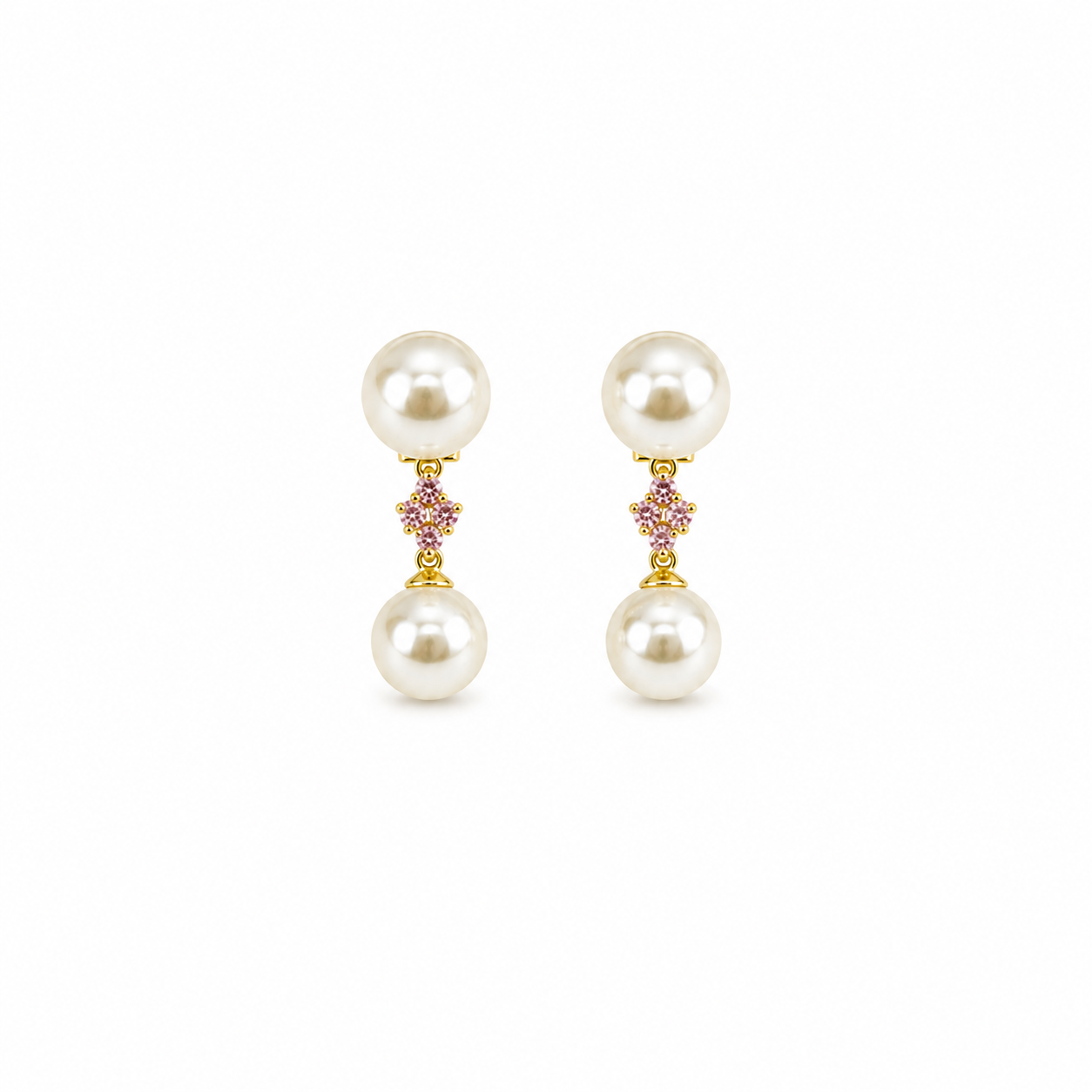 Pink Lady Pearl Earring