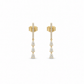 Cascading Pear Drop Diamond Earrings