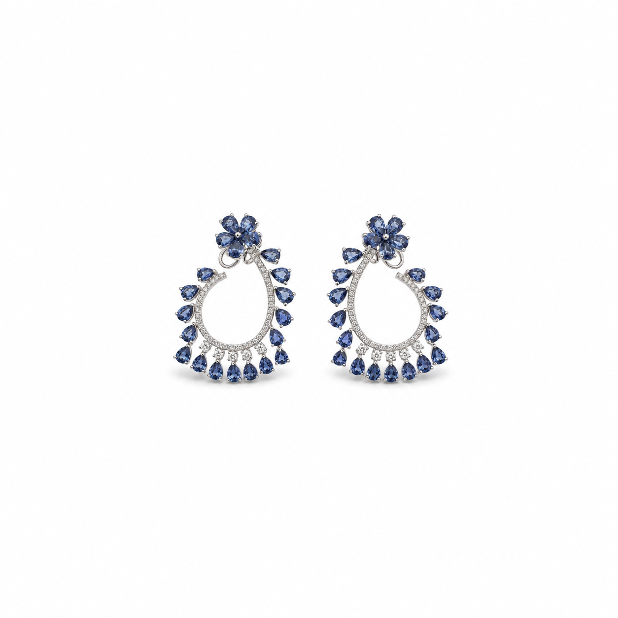 Blue Garden Earring