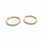 Diamond Hoop Earrings