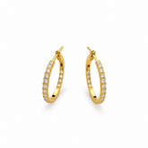 Diamond Hoop Earrings