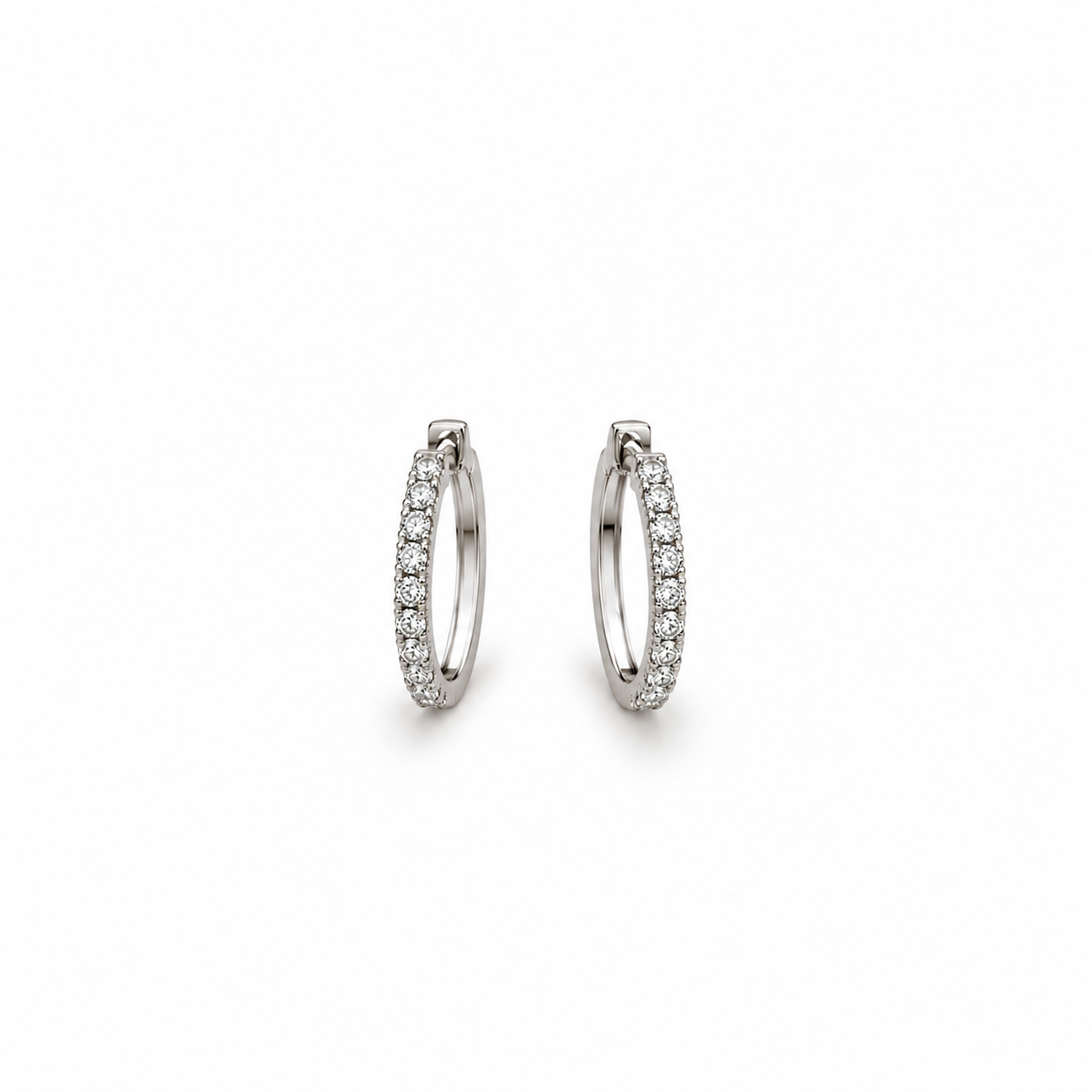 Diamond Hoop Earrings