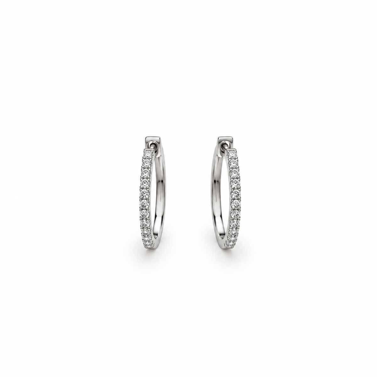 Diamond Hoop Earrings