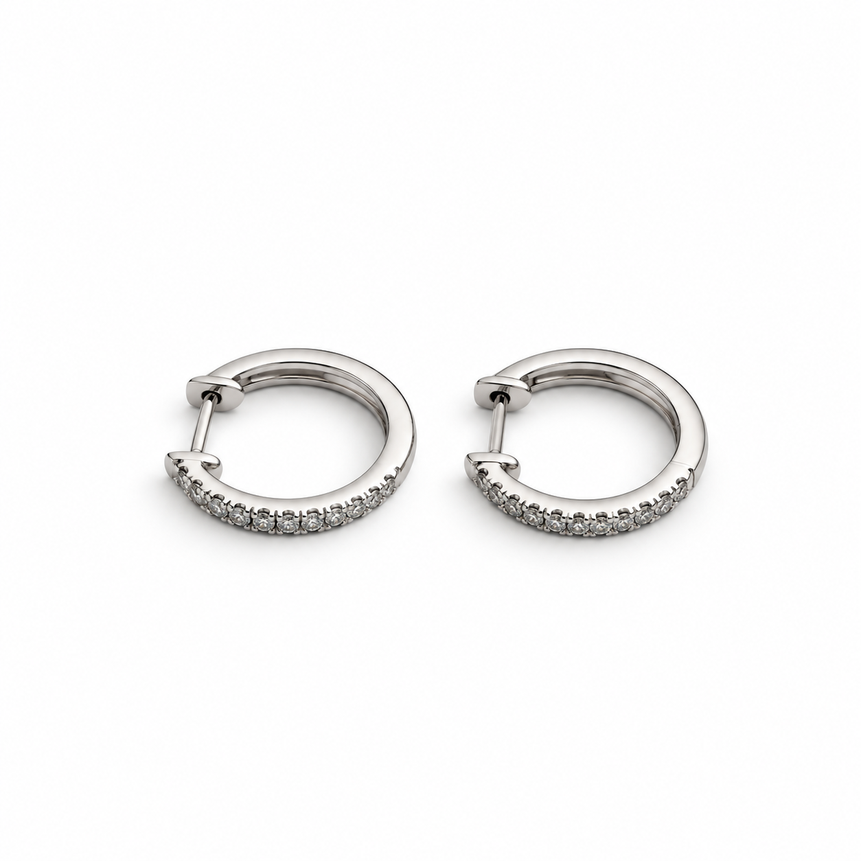 Diamond Hoop Earrings