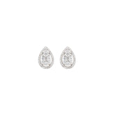 Ornate Teardrop Stud Earrings
