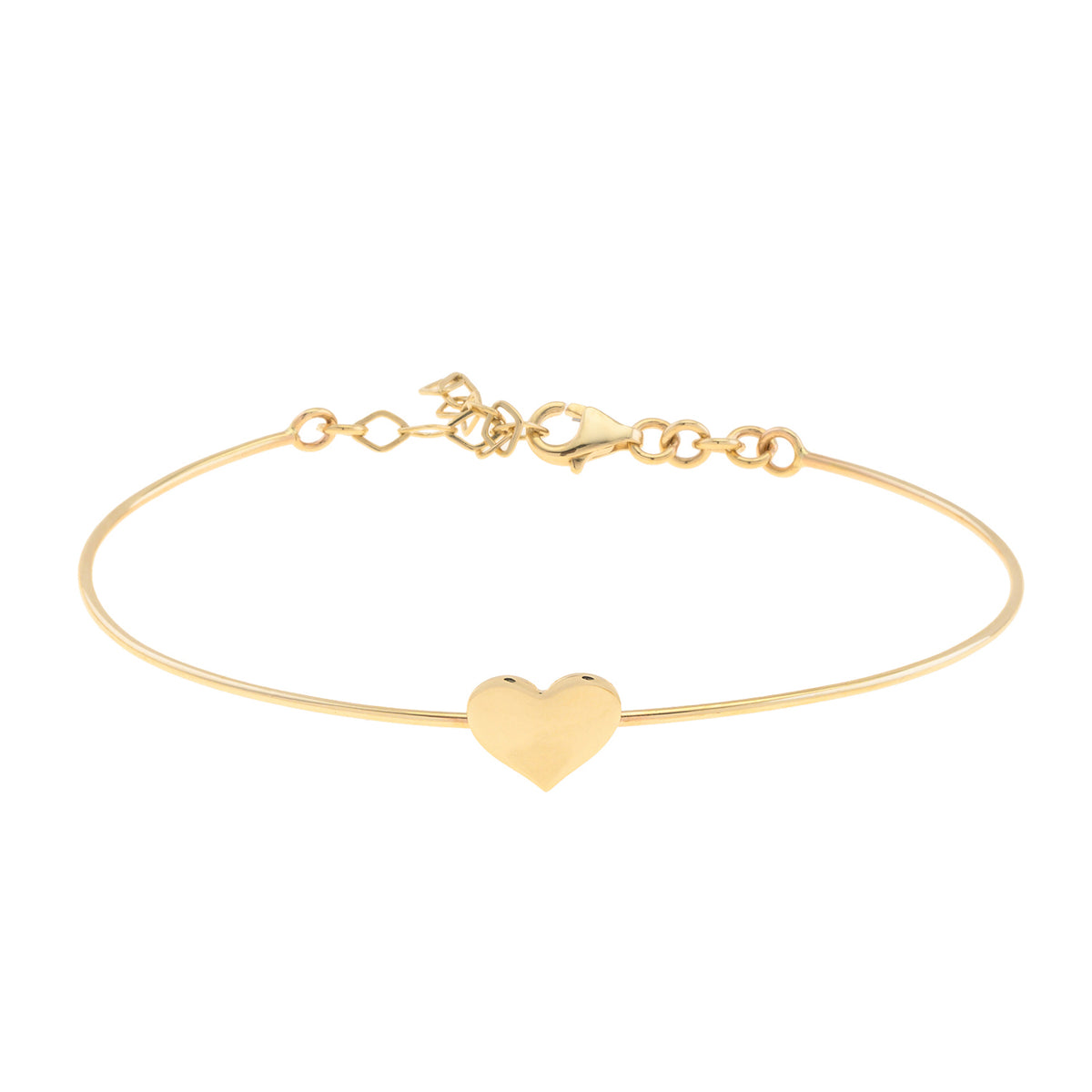 Engravable Heart Bangle Bracelet