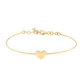 Engravable Heart Bangle Bracelet