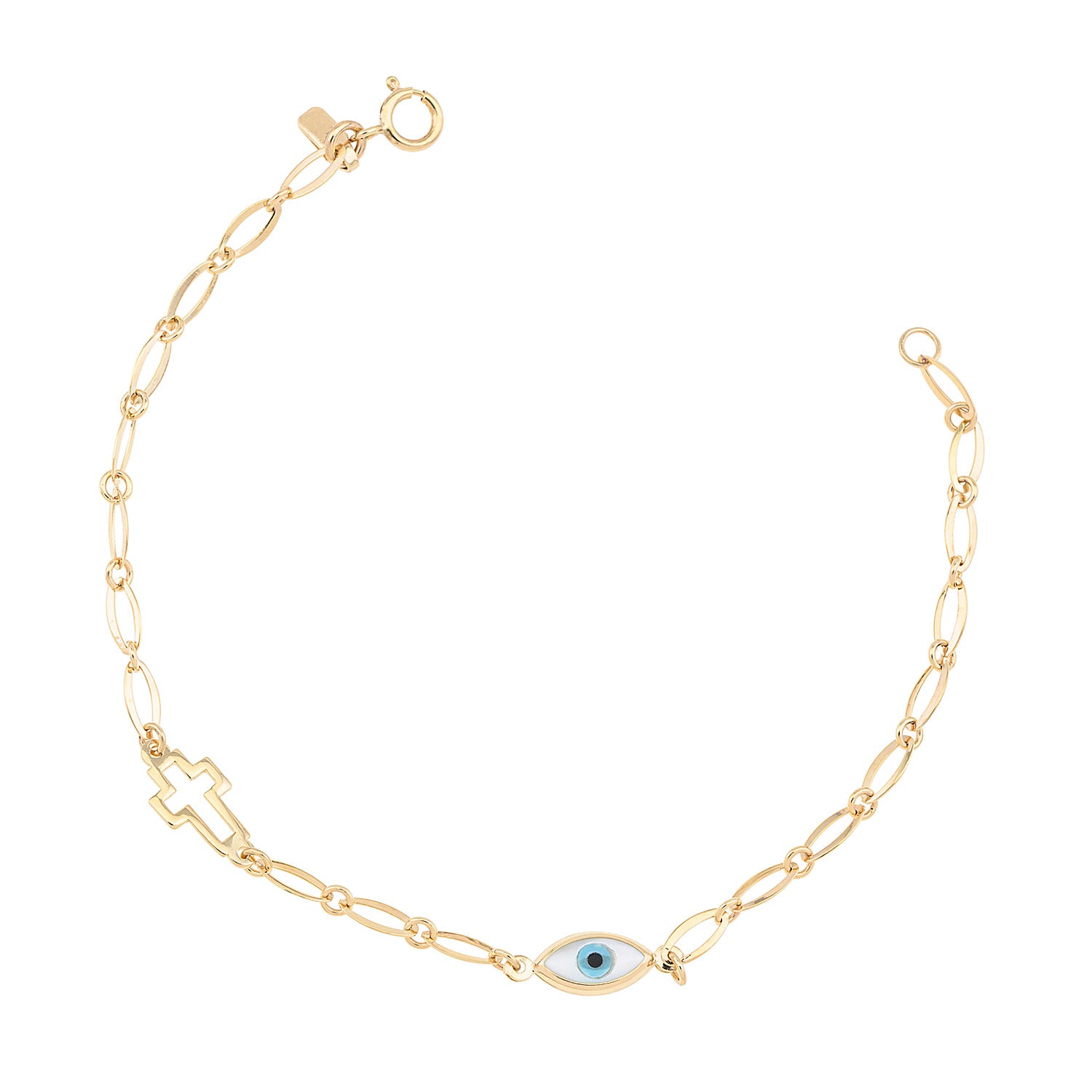 Golden Chain Cross Pendant