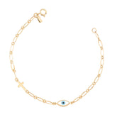 Golden Chain Cross Bracelet