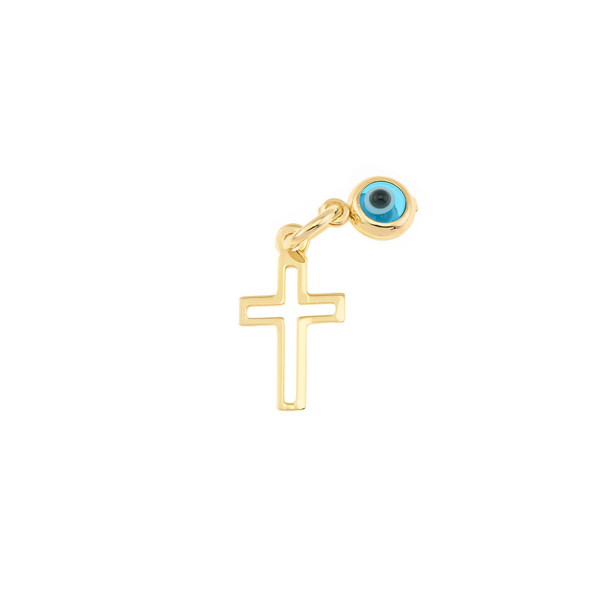Cross and Eye Pendant