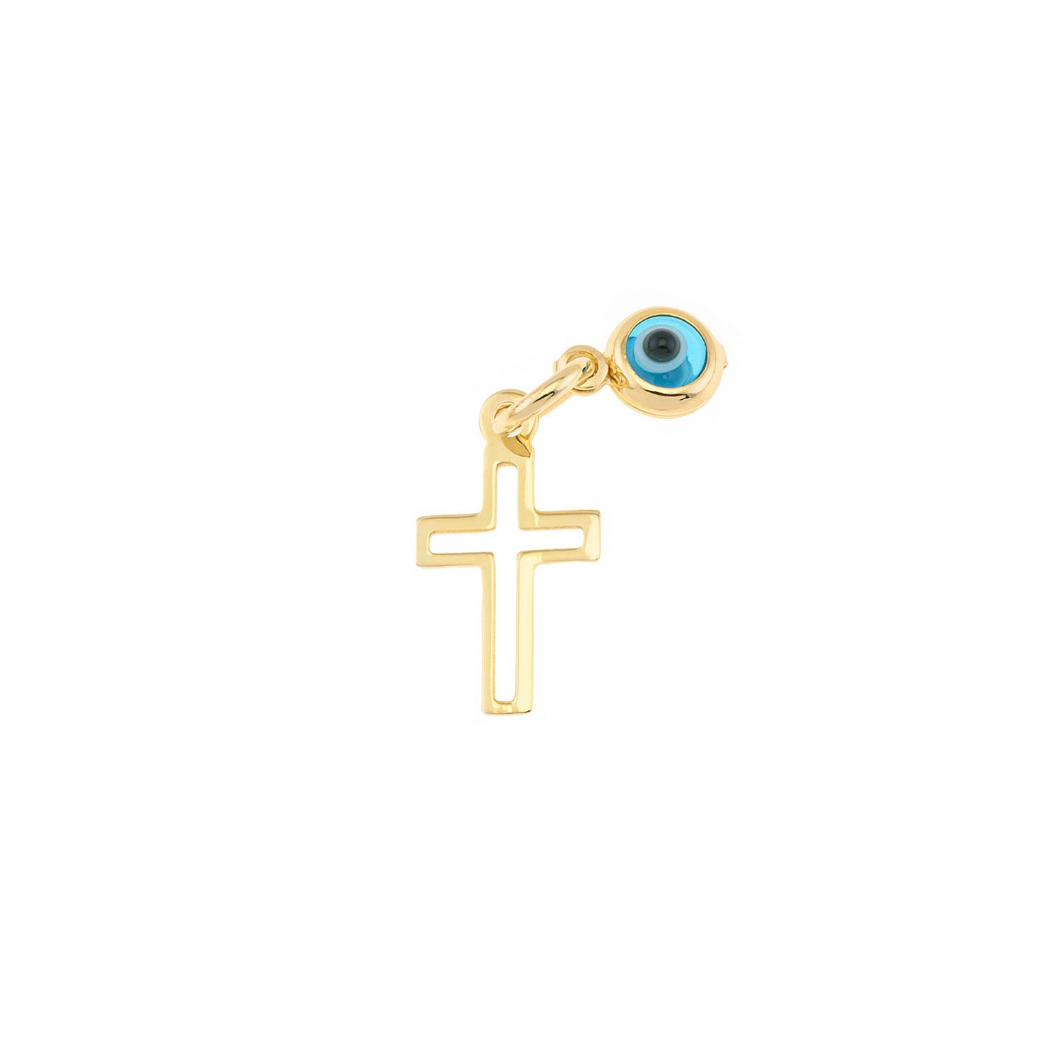 Cross and Eye Pendant