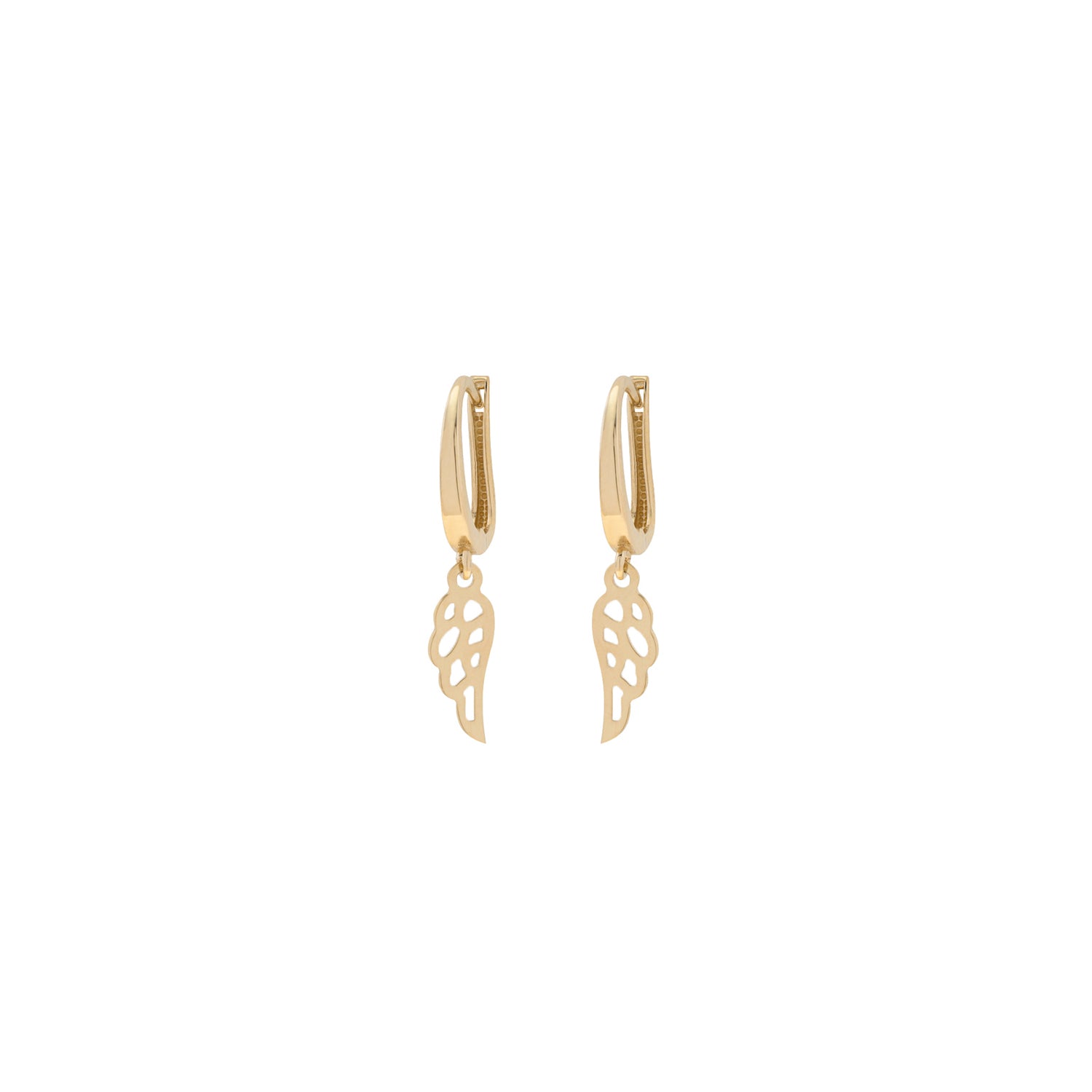 Golden Wing Hoops