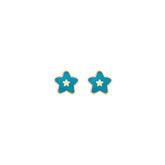 Blue Star Earrings
