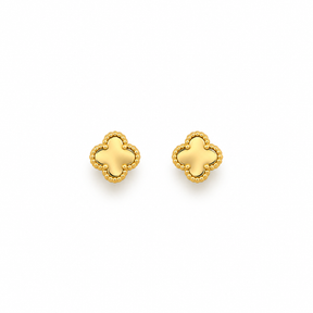 Four-Leaf Clover Stud Earrings