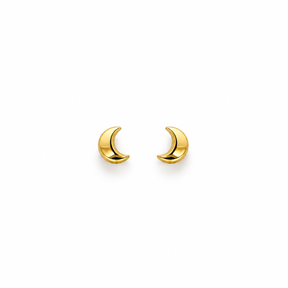 Half-Moon Stud Earrings