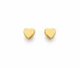 Heart-Shaped Stud Earrings