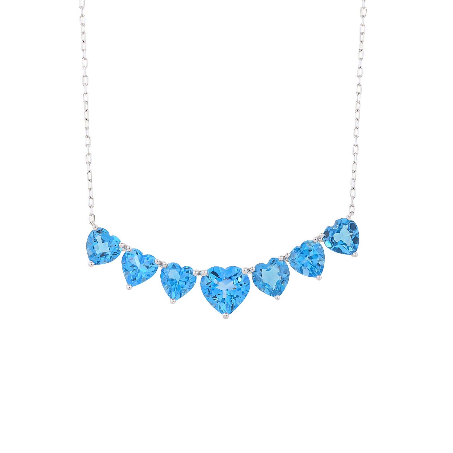 Sky Color Hearts Necklace