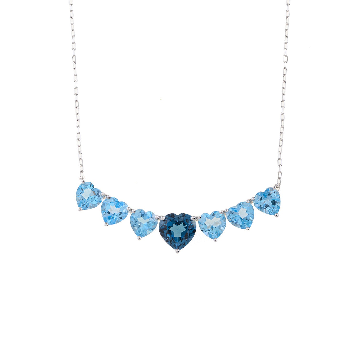 Sky Drop Hearts Necklace