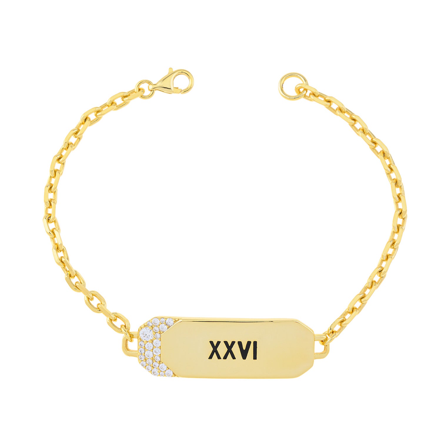 Shadow of Diamonds Bar Bracelet