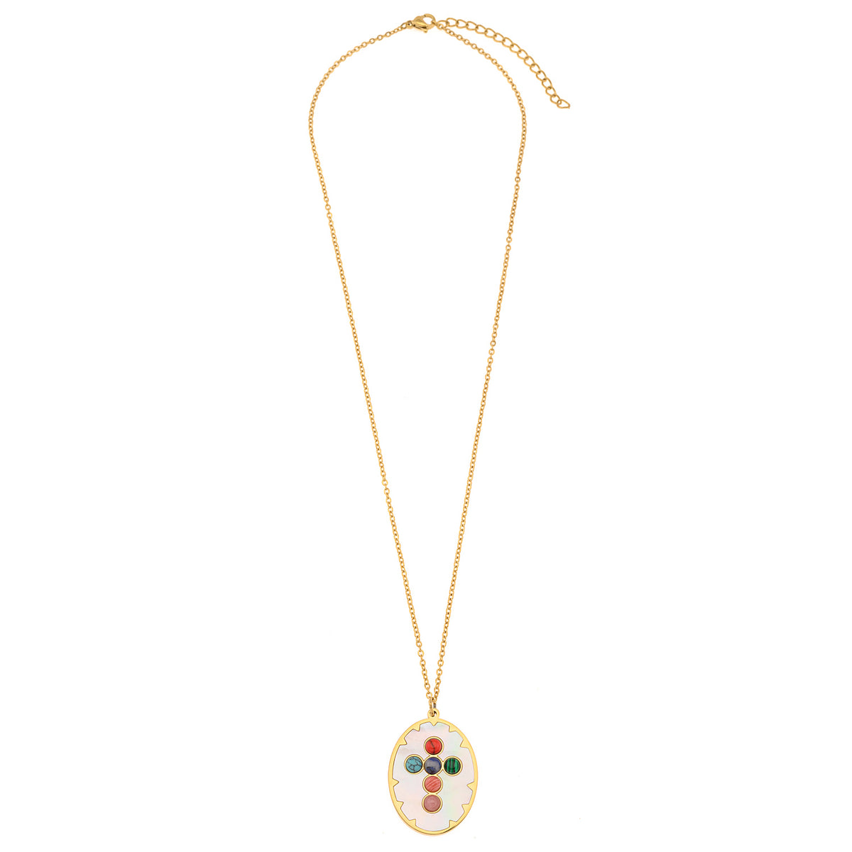 Colorful Stones Cross