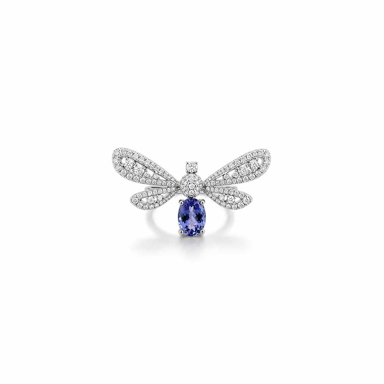 Blue Dragon Fly Ring