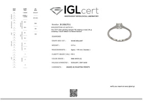 0.37CT, G, VVS2 Icon Engagement Ring
