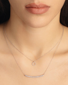 Diamond Bar Necklace