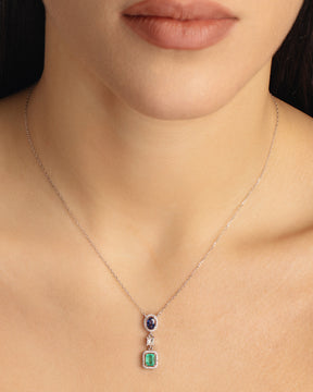 Sapphire and Emerald Necklace